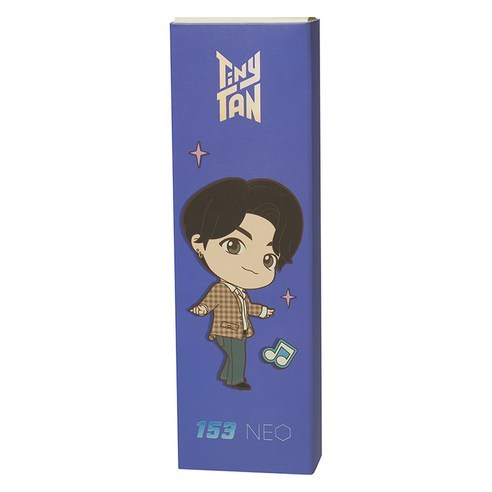 [K-STYLE] Monami TinyTAN 153 Neo Character ปากกาลูกลื่นสีดํา 0.7 มม. Jung Kook 1 ชิ้น