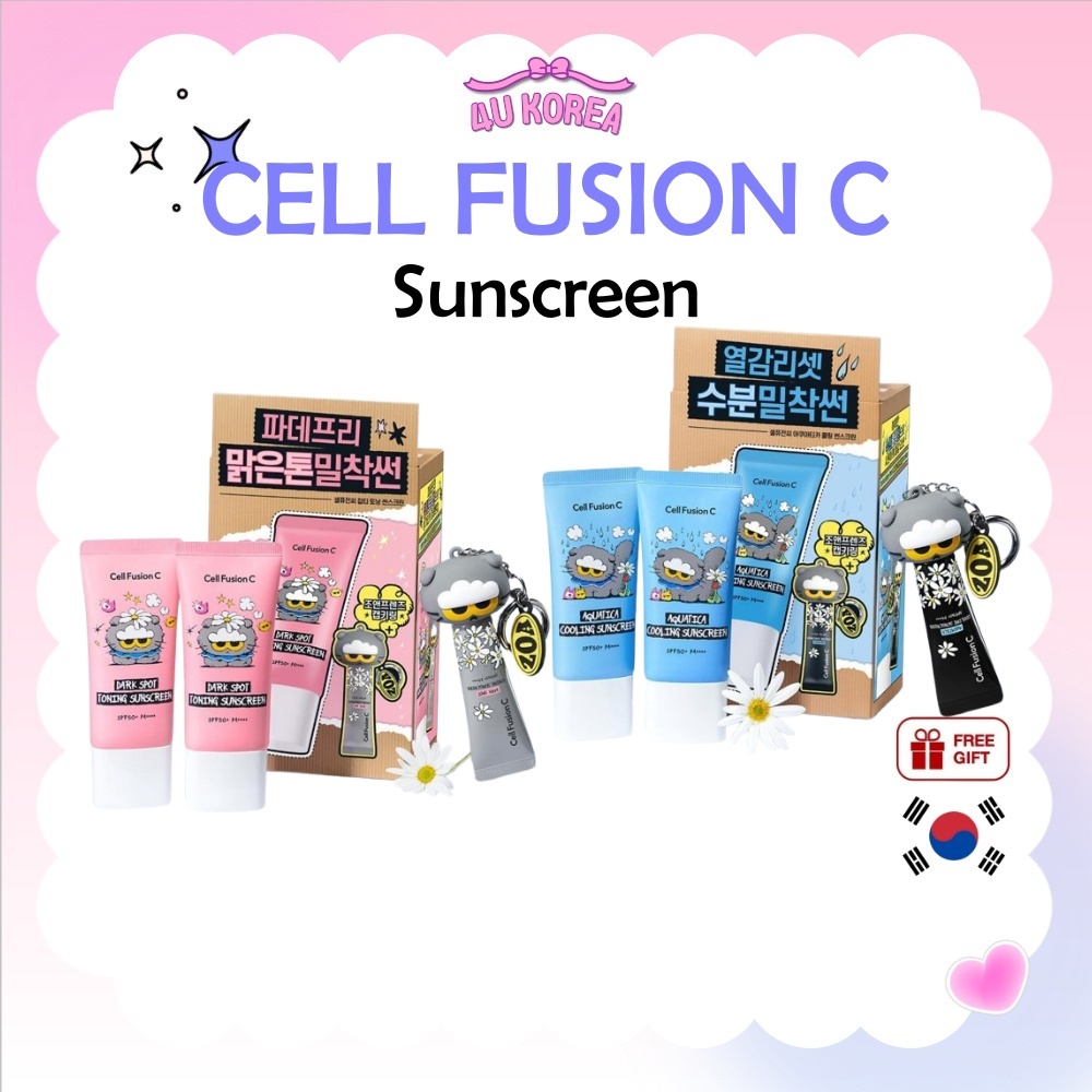 CELL FUSION C Aquatica Cooling Blemish Toning Clear Sunscreen SPF50+ PA++++ 50ml / K-BEAUTY