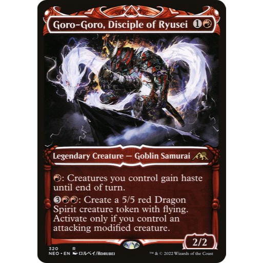 Goro-Goro, Disciple of Ryusei Showcase Kamigawa: Neon Dynasty Edition MTG Near Mint