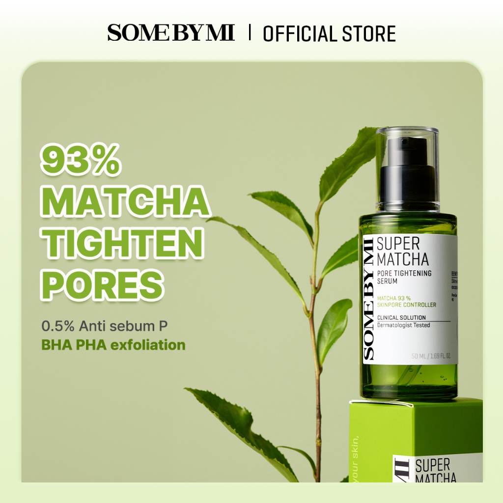 SOME BY MI Super Matcha Pore Tightening Serum [50ml], กระชับรูขุมขน, ควบคุมความมัน