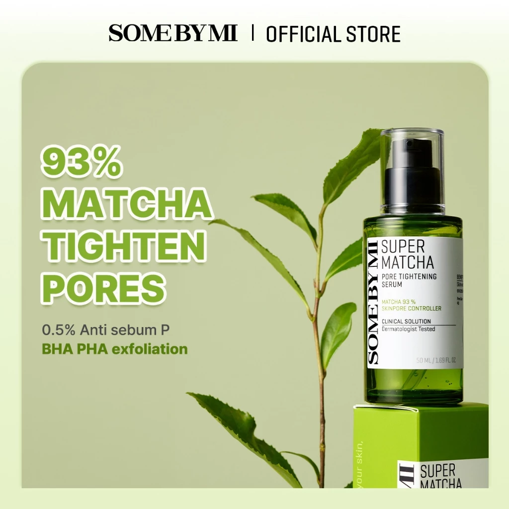 SOME BY MI Super Matcha Pore Tightening Serum [50ml], กระชับรูขุมขน, ควบคุมความมัน