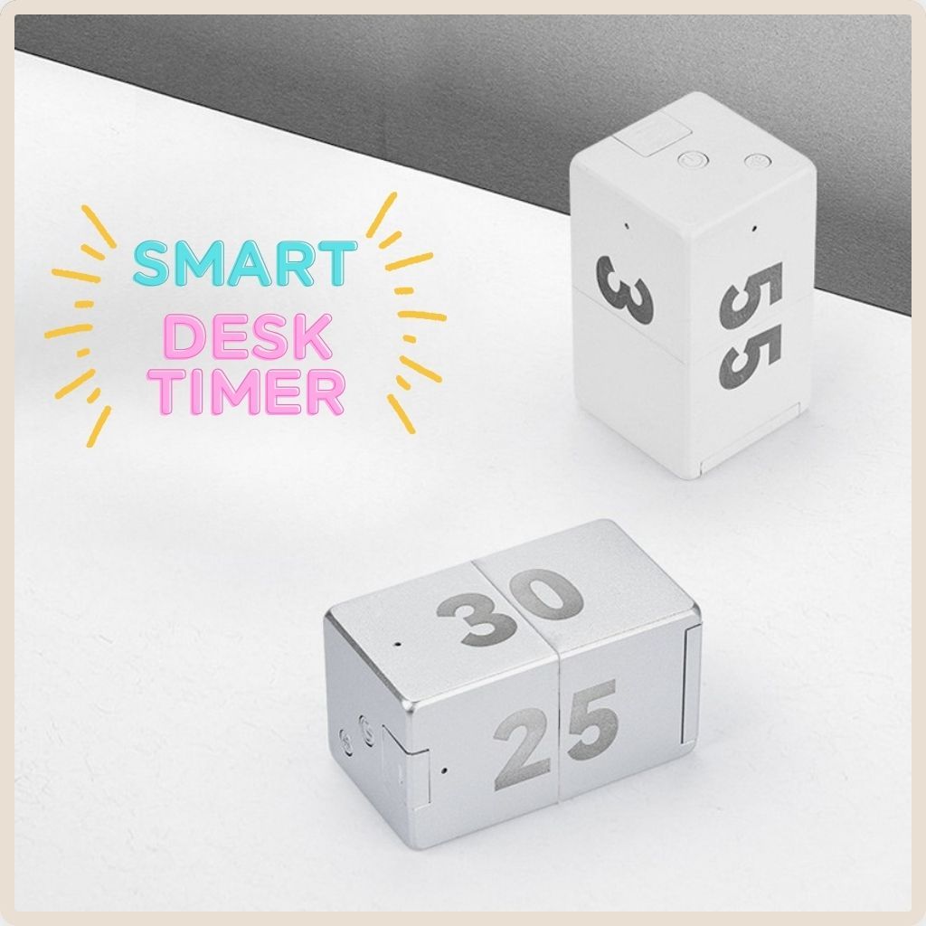 Flip Cube Timer Digital Study Timer Gravity Sensor Pomodoro Timer โต๊ะผลผลิตนาฬิกา