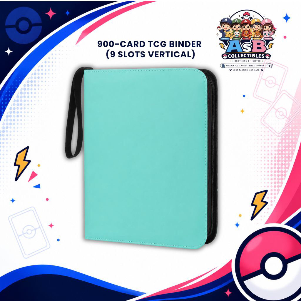 900-CARD 50 PAGES TCG BINDER (9-POCKET VERTICAL LAYOUT, TOP LOADING) อัลบั้มการ์ดขนาดใหญ่