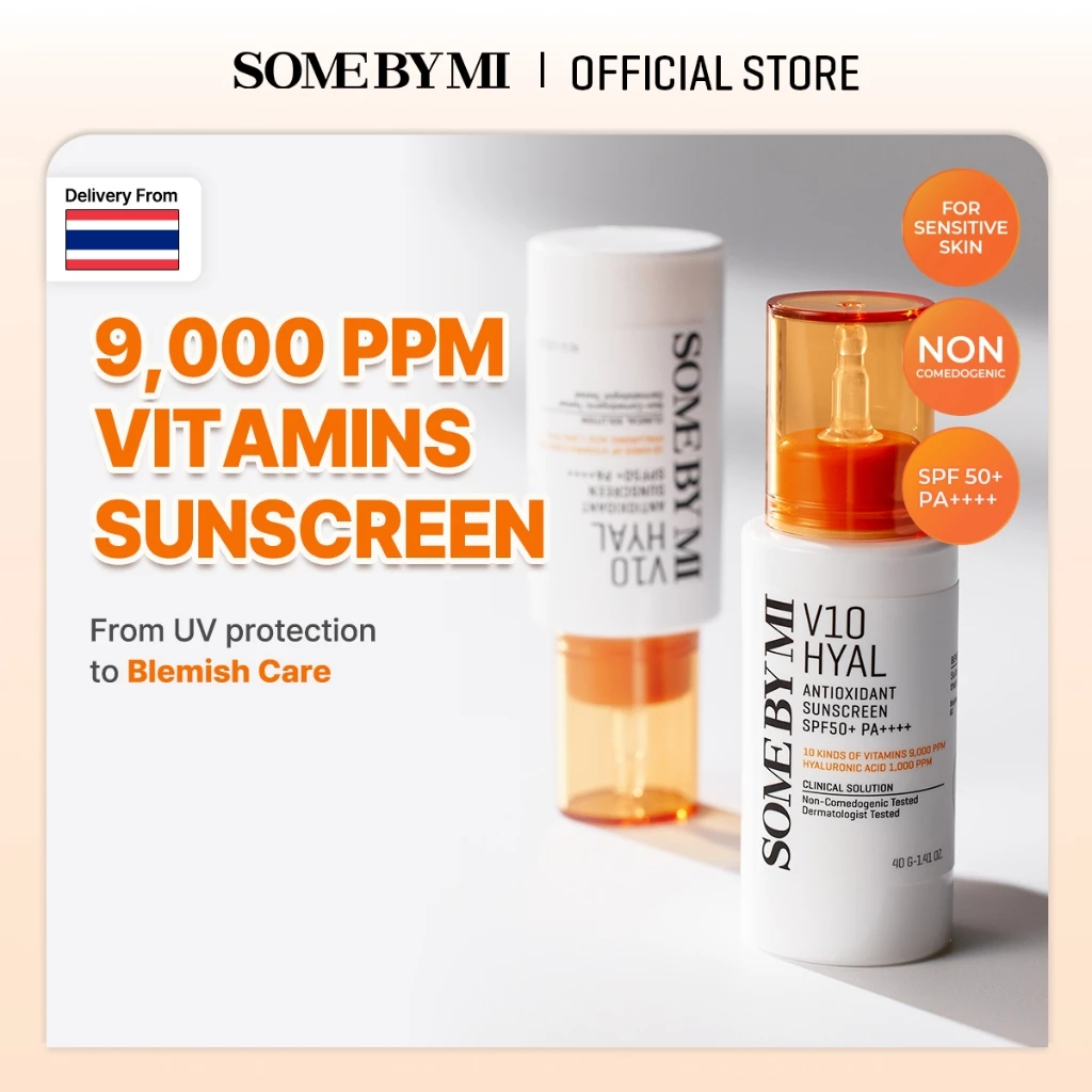 SOME BY MI V10 Hyal Antioxidant Sunscreen [40g], ปกป้องผิวจากแสงแดดและลดเลือนจุดด่างดำ