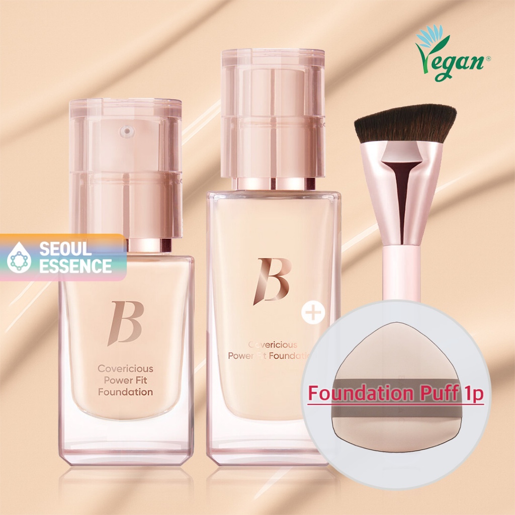 BANILA CO Covericious Power Fit Foundation SPF45 PA++ 30ml / 14ml - สูตรเพิ่มน้ําหนัก Poreless-Looking Ultimate Long Wear