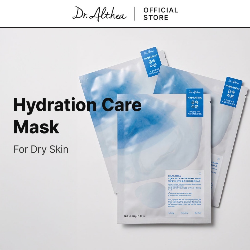 Dr.Althea Aqua Blue Hydration Mask 28g | ความชุ่มชื้นลึก 24 ชั่วโมง