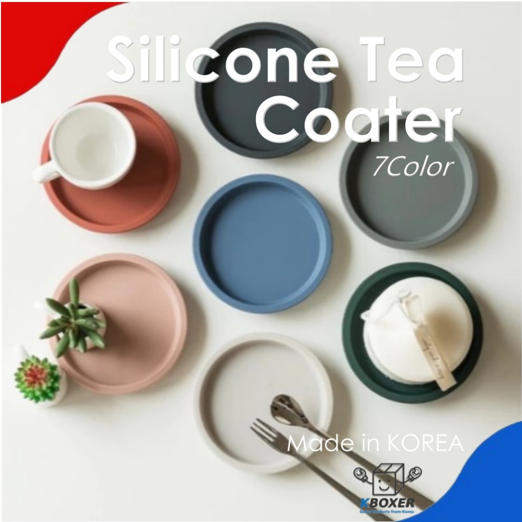 KOREA ที่รองแก้วชาซิลิโคน Flaito (7 สี) /