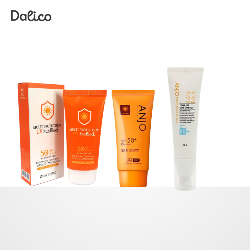 3W Clinic / ANJO Sunscreen Collection SPF50+ PA+++ – 365 Sun Cream / Multi Protection / Tone Up