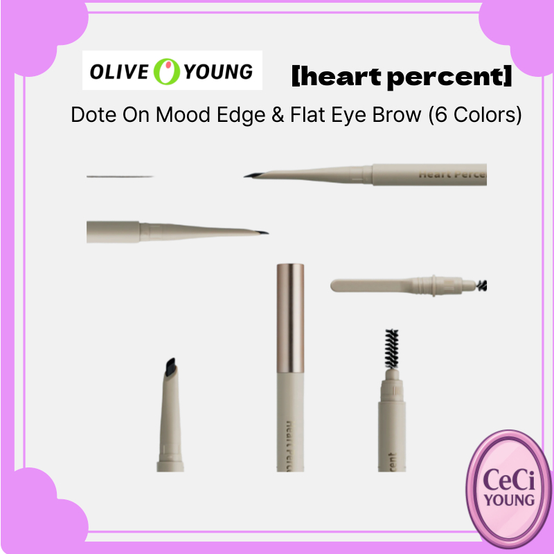 [Heart Percent ]Heart Percent Dote On Mood Edge & Flat Eye Brow (6 สี)/ by ceciyoung