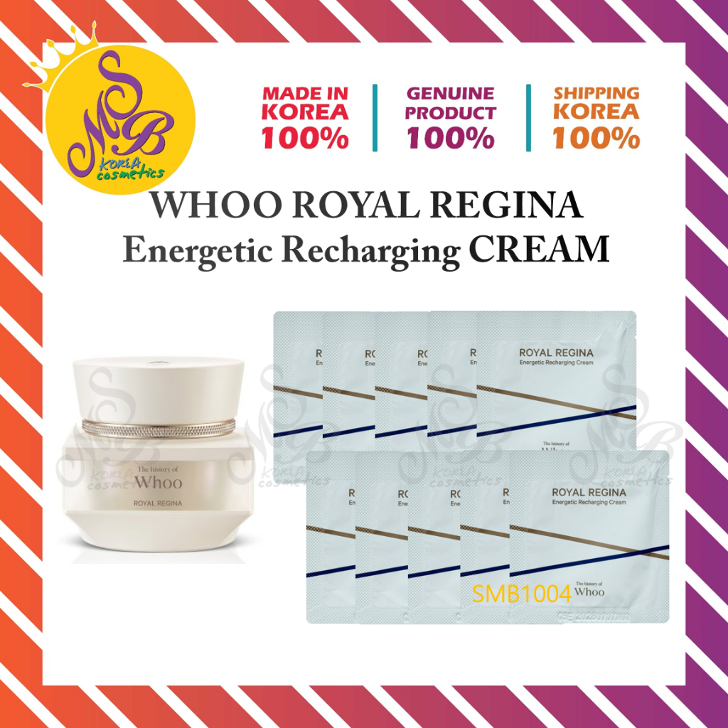 [WHOO] ROYAL REGINA Energetic Rechargeing CREAM 1ml (TravelSize, เครื่องสําอางเกาหลี)