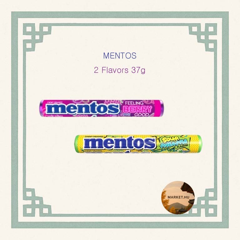 [MENTOS] Feeling Berry Good รสสับปะรดเปรี้ยว 37.5g/เกาหลี Official Distribution Ver.