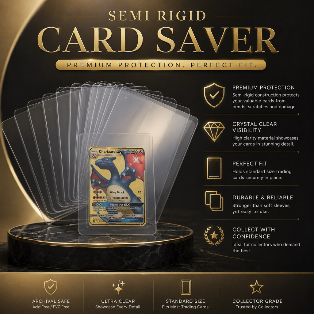 50 ชิ้น Topseller Card Saver Semi hard PSA ยี่ห้อ 50 ชิ้น
