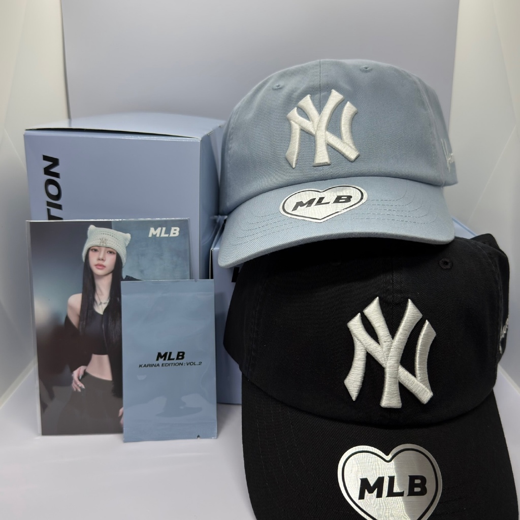 MLB x Karina Edition Vol.2  Signature Unstructured Ball Cap  Limited Collaboration aespas Karina