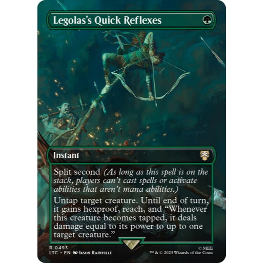 การ์ด EDH PlayTest - สะท้อนด่วนของ Legolas (สีเขียว)