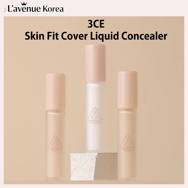 [3CE] ✨สกิน ฟิต คัฟเวอร์ ลิควิด คอนซีลเลอร์✨ ของขวัญฟรี! 3 แบบ ถูก จํากัด การแก้ไข ปากกาเน้นข้อความ 