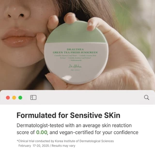 Dr.Althea Green Tea Fresh Sunscreen 45ml (SPF50+ PA++++)