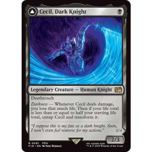 MTG Final Fantasy - Cecil, Dark Knight // Cecil, Redeemed Paladin Non Foil
