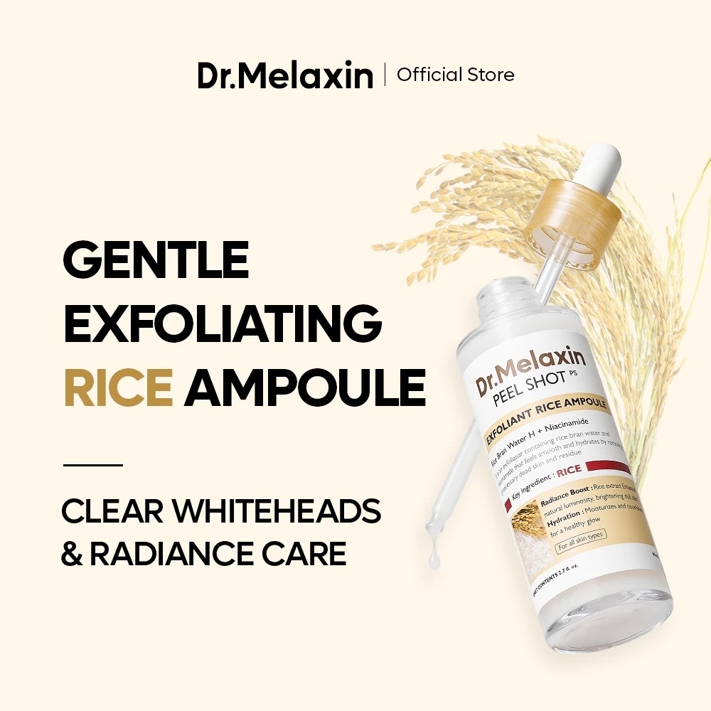 [Dr.Melaxin Official] Peel Shot Glow White Rice Toner 80ml โทนเนอร์ผลัดเซลล์ผิว