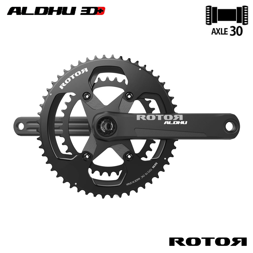 ROTOR ALDHU CrankSet MADE IN SPAIN ROAD BIKES SUPER LIGHTWEIGHT ALDHU CRANK