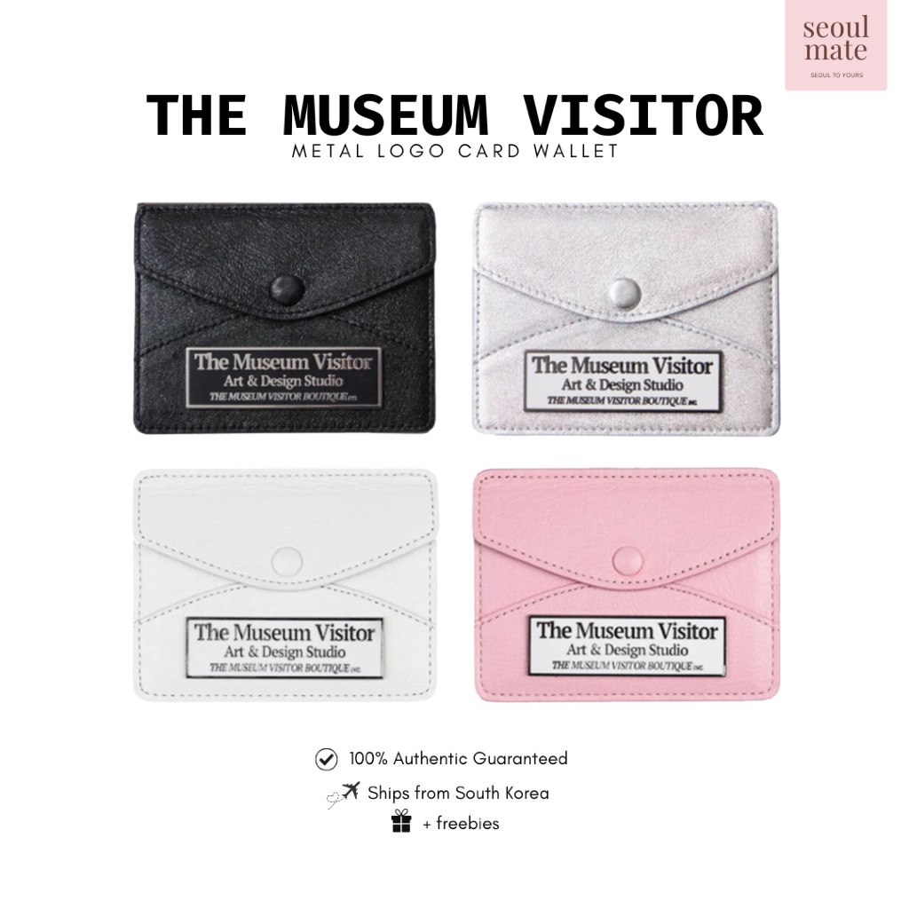 [จากเกาหลี ] THE MUSEUM VISITOR Metal Logo Card Wallet TU23XKWA81
