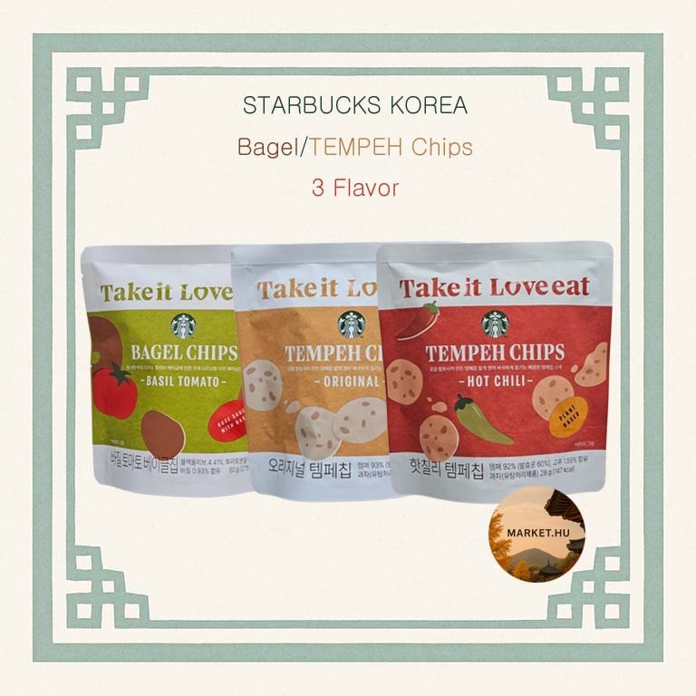 [STARBUCKS] Bagel Chips 60g มะเขือเทศโหระพา, TEMEH Chips 28g 2 รสชาติ Original, Hot Chili/STARBUCKS 