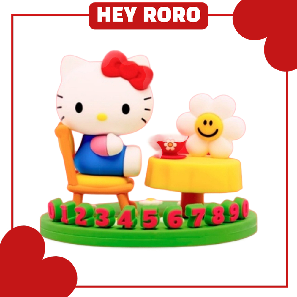 [WIGGLE WIGGLE] ฟิกเกอร์ตัวเลขตกแต่ง Hello Kitty & Wiggle Wiggle