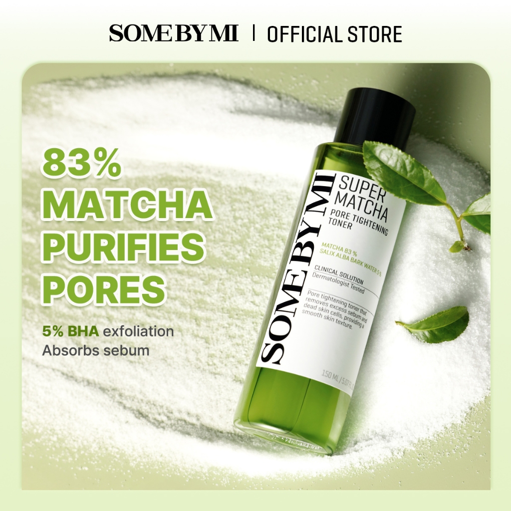 SOME BY MI Super Matcha Pore Tightening Toner [150ml], กระชับรูขุมขน, โทนเนอร์ดูแลรูขุมขนสูตรอ่อนโยน