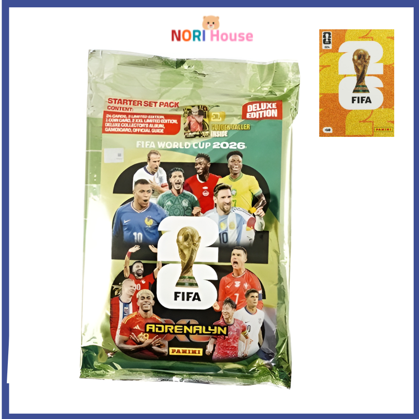 【ของแท้】Panini FIFA World Cup 2026 Starter Pack ชุดการ์ดฟุตบอล กล่องสะสม พร้อม Binder การ์ดลิมิเต็ด