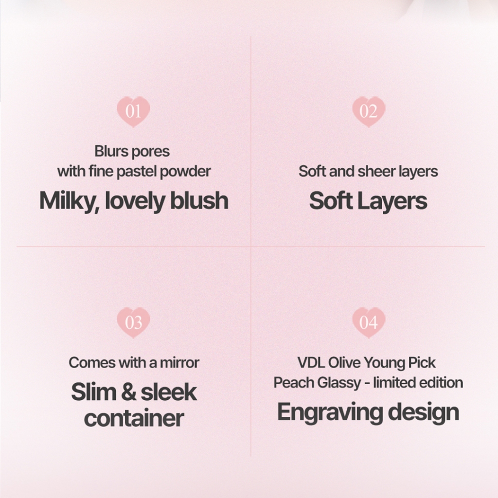 VDL طقم أحمر خدود Cheek Stain Duo ‏Warm Peach + حقيبة هدية — صورة 4