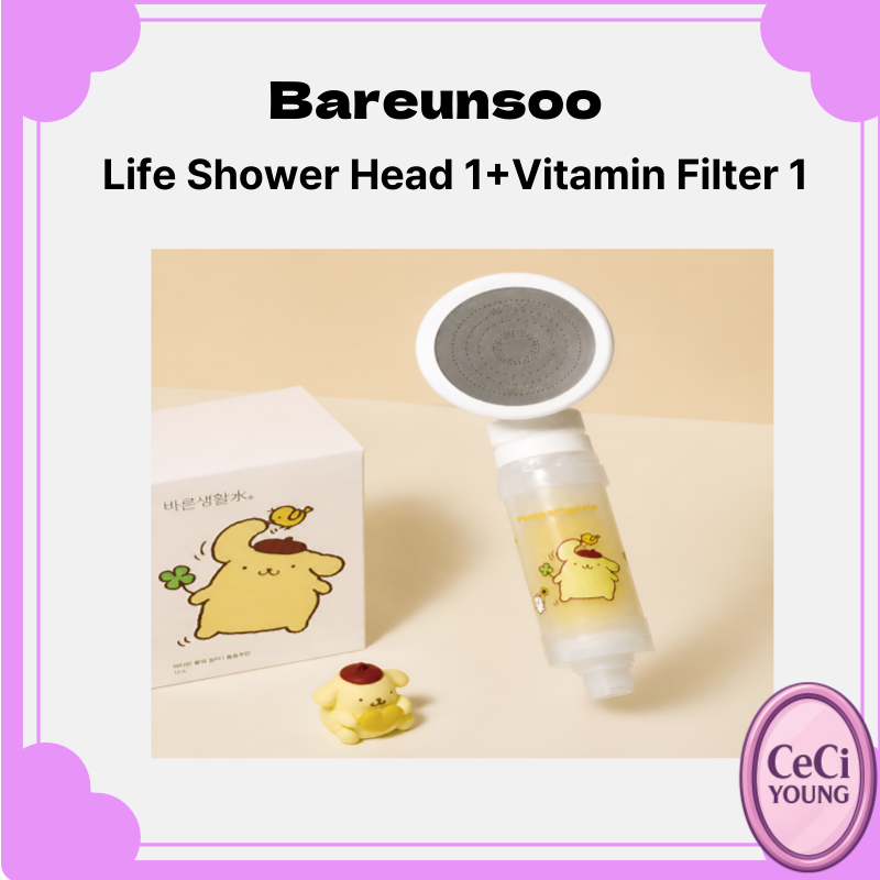 Bareunsoo SANRIO Life Shower Head 1+Vitamin Filter 1– คลอรีนและกําจัดสนิม/ceci