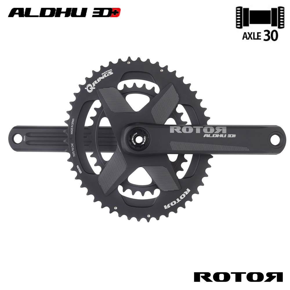 ROTOR ALDHU CrankSet(DM) MADE IN SPAIN ROAD BIKES SUPER LIGHTWEIGHT ALDHU CRANK