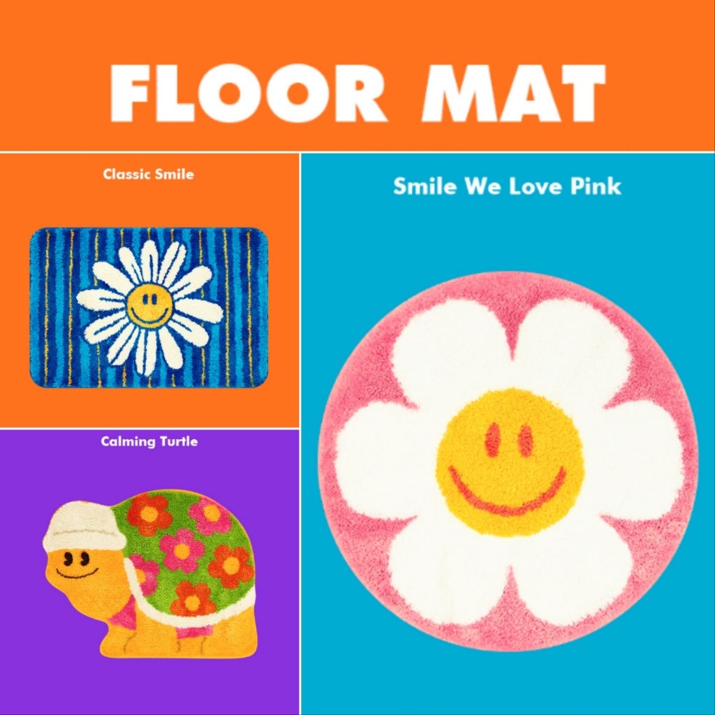 Wiggle Wiggle พรมปูพื้น – Smile We Love Pink / Classic Smile / Calming Turtle