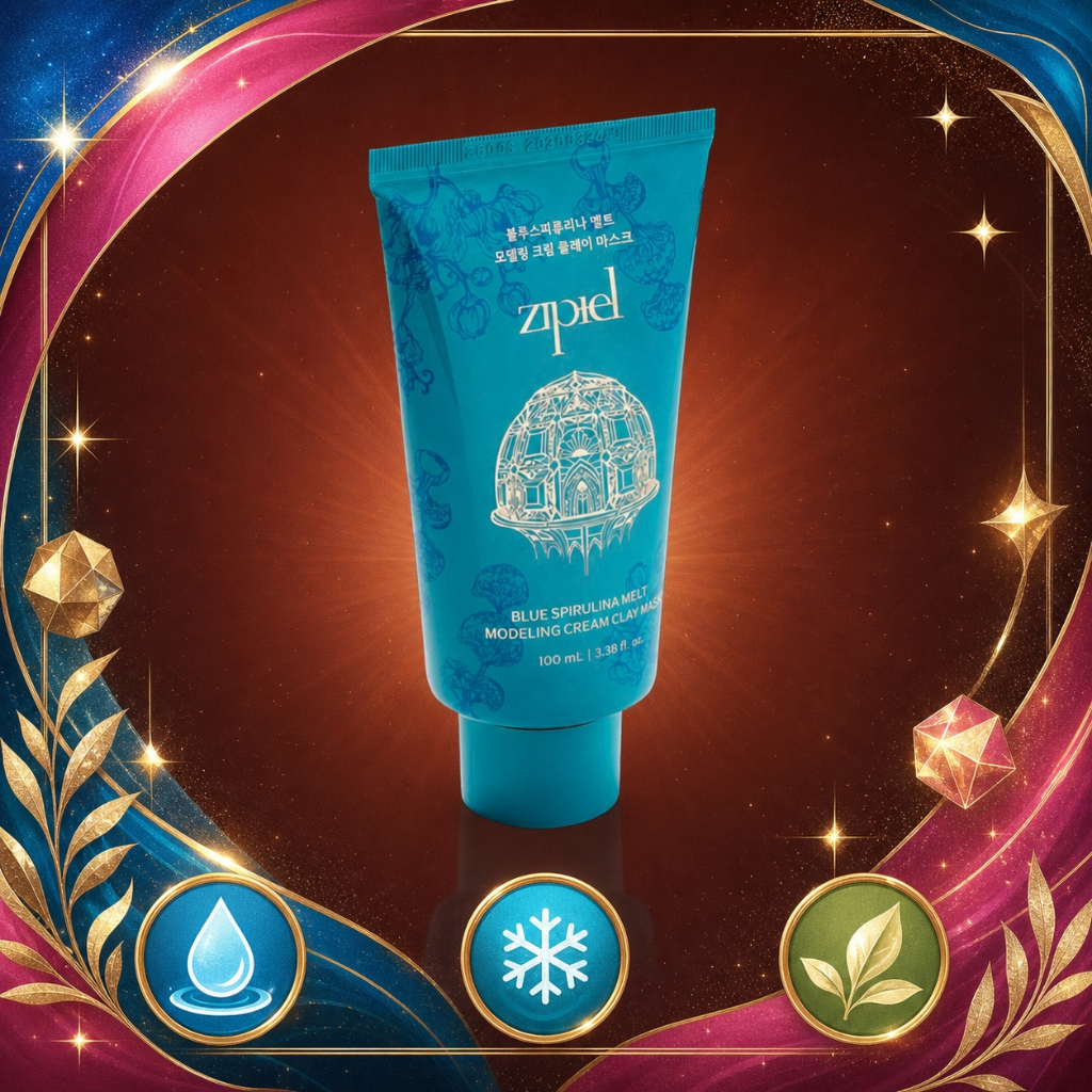BEST ITEM [zipiel] Blue Spirulina Melt Modeling Cream Clay Mask, 100ml, 1 ชิ้น / มาส์กดินเกาหลี / Sp