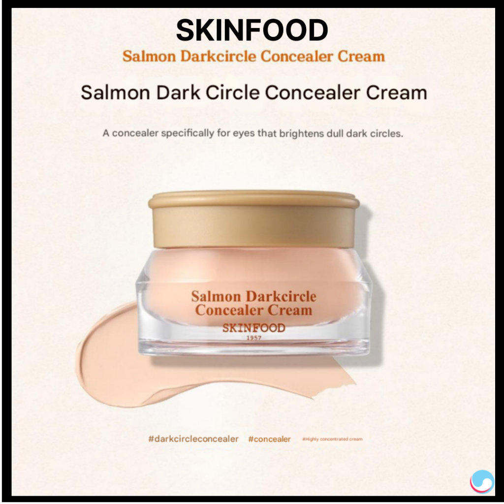 [SKINFOOD] คอนซีลเลอร์ Salmon Dark Circle คอนซีลเลอร์ PDRN Cream Brightening Eye Coverage K Beauty