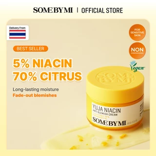 SOME BY MI Yuja Niacin Anti-Blemish Cream [60g], ลดรอยสิว, ครีมเพิ่มความชุ่มชื้น
