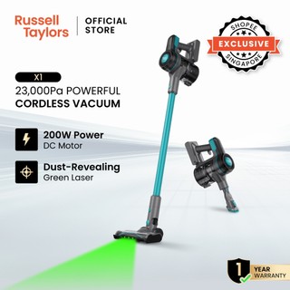 Russell Taylors 23,000Pa Cordless Vacuum Cleaner (HEPA, GREEN LASER, SELF STAND) X1