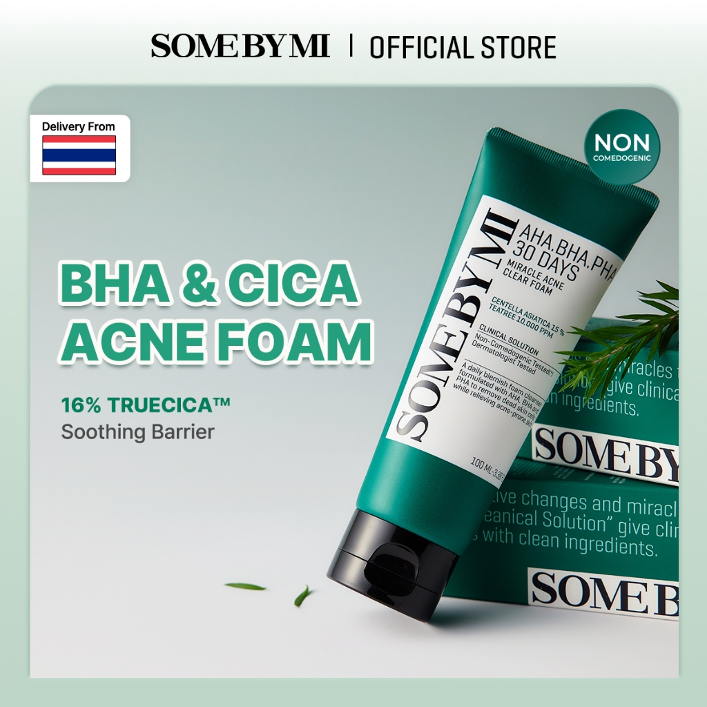 SOME BY MI AHA.BHA.PHA 30 Days Miracle Acne Clear Foam [100ml], คลีนเซอร์สำหรับผิวเป็นสิว, การทำความสะอาดล้ำลึก