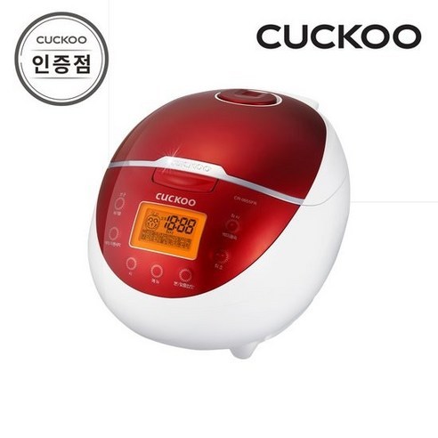 CUCKOO หม้อหุงข้าวอุ่นไฟฟ้า CR-0655FR 6-Cup สีแดง | หม้อหุงข้าวครอบครัว | ทําอาหารง่าย | เครื่องครัว
