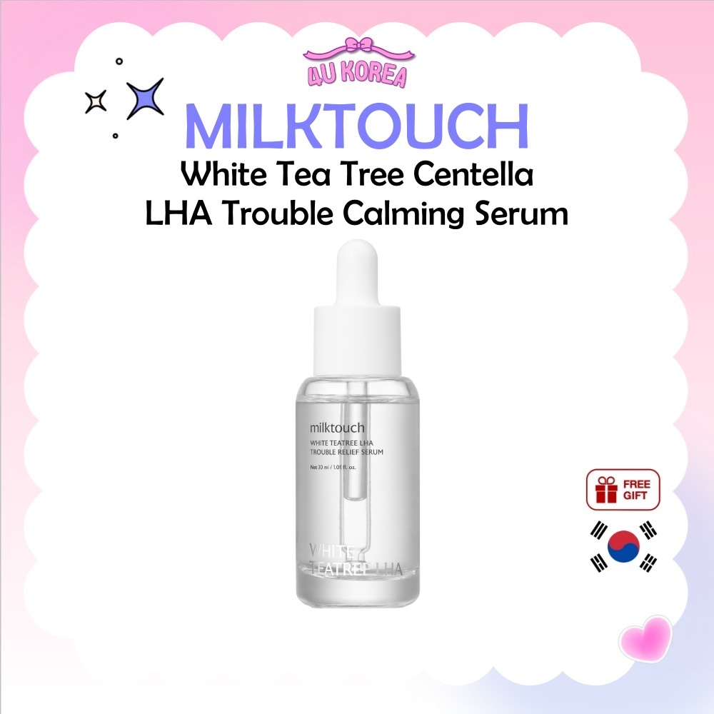 MILKTOUCH White Tea Tree Centella LHA Trouble Calming Serum – 30ml / K-BEAUTY