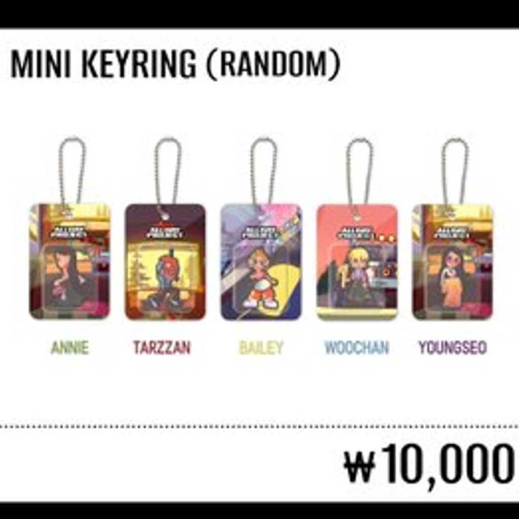 ALLDAY PROJECT อัลบั้ม EP ที่ 1 [ALLDAY PROJECT] POP-UP STORE MD : MINI KEYRING (RANDOM)