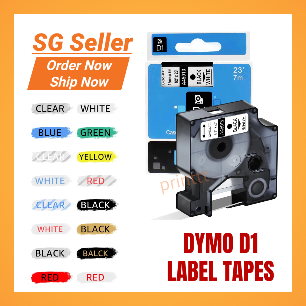 ใช้งานร่วมกับ Dymo D1 เทปฉลากสําหรับ LM 360D/LM 420P/160/LM 210D/LM 260P/LM 280 SG ท้องถิ่น