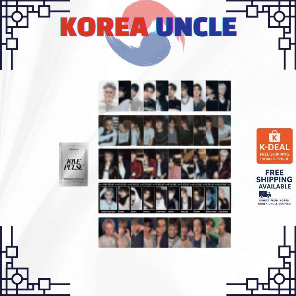TREASURE [LOVEPULSE] Photocard Pack อย่างเป็นทางการ Weverse Merch K-POP TREASURE PC ของแท้ 100% เกาห