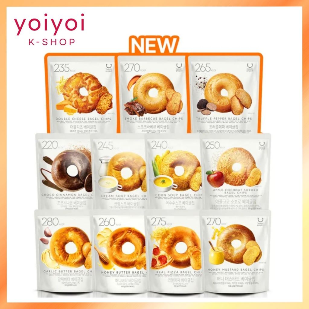 [Delight Project] Crunchy Bagel Chips การเลือก 11 ประเภท | ของแท้