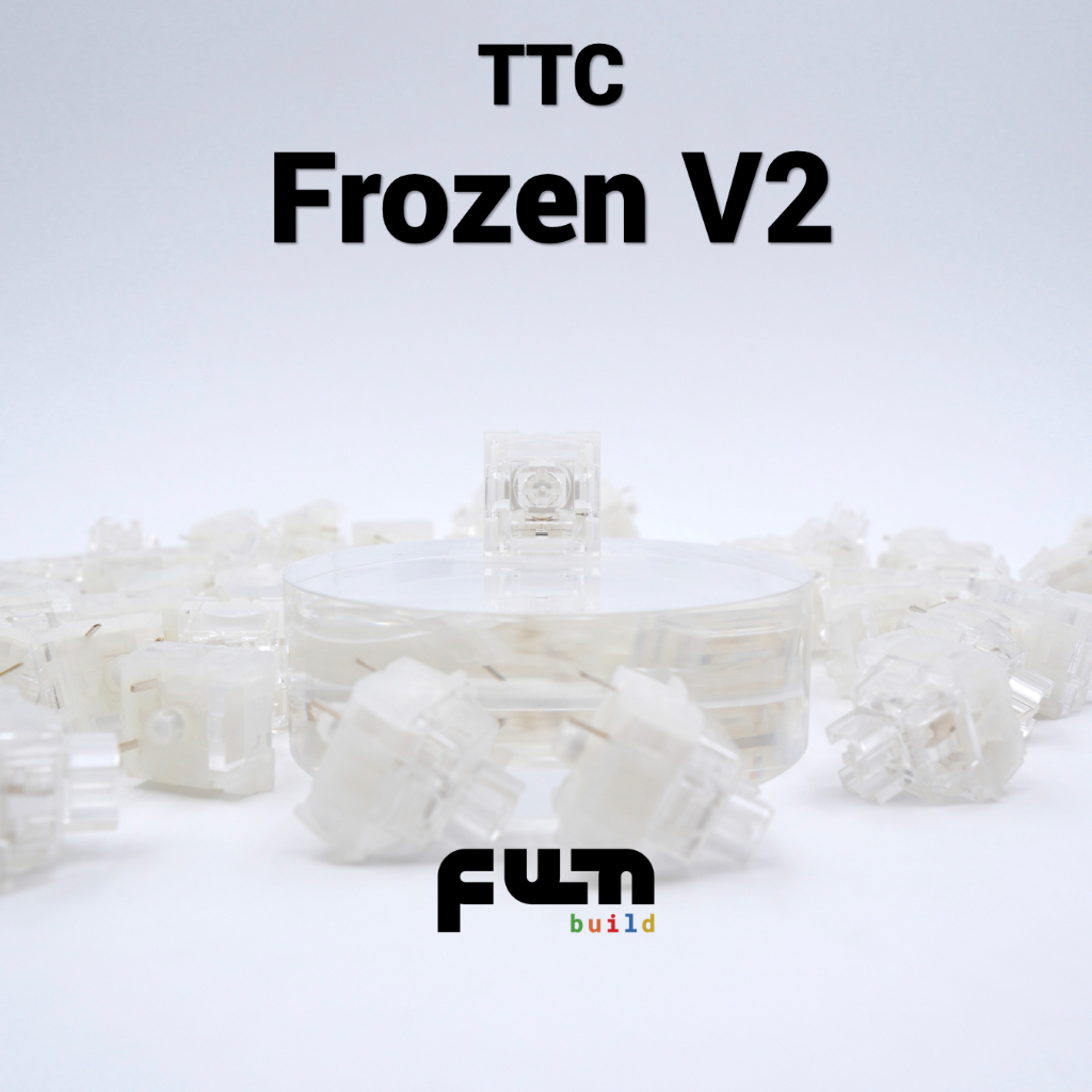 TTC Frozen V2 Silent Linear Switches 39gf 3-pin Factory Lubed Smooth & Quiet