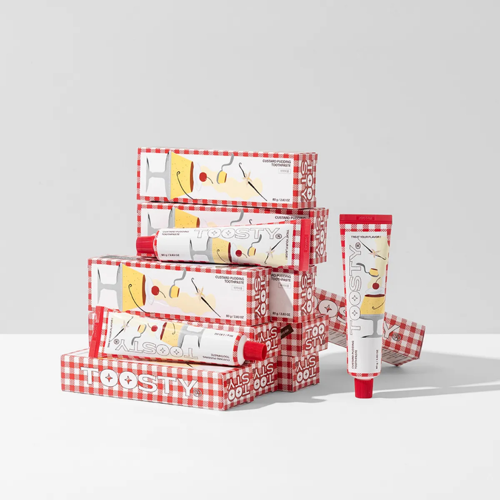 TOOSTY TOOTHPASTE 80g (CUSTARD PUDDING / LEMON SORBT / RUCOLA / MINT CHOCO TASTE)