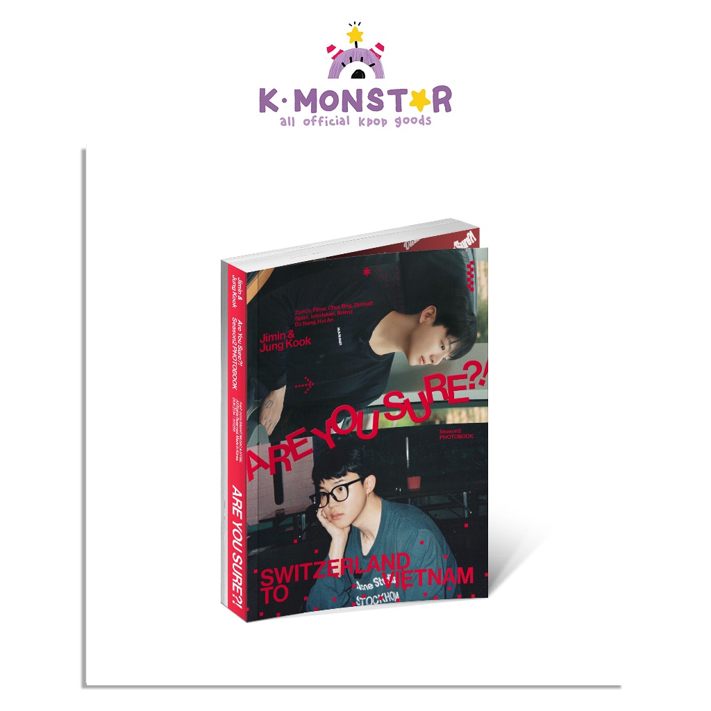 [POB] BTS Jimin x Jung Kook Are You Sure! 2 PHOTOBOOK