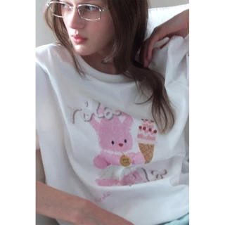 ROLAROLA RORABBIT FRIENDS T-SHIRT misonara ของแท้ 100%