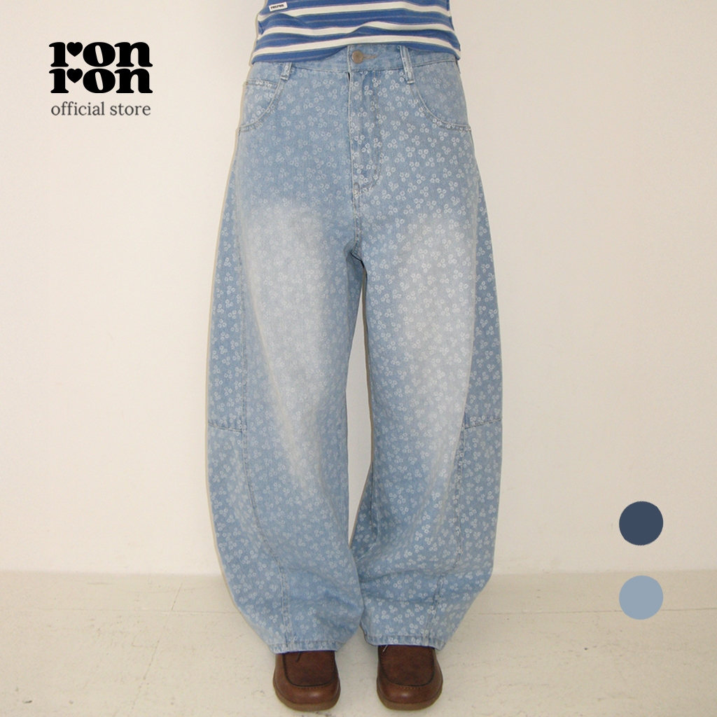 [RONRON] Stripe Denim Wide Pants / 2colors