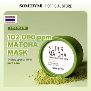 SOME BY MI Super Matcha Pore Clean Clay Mask [100g], ทำความสะอาดรูขุมขน, ปลอบประโลมผิว