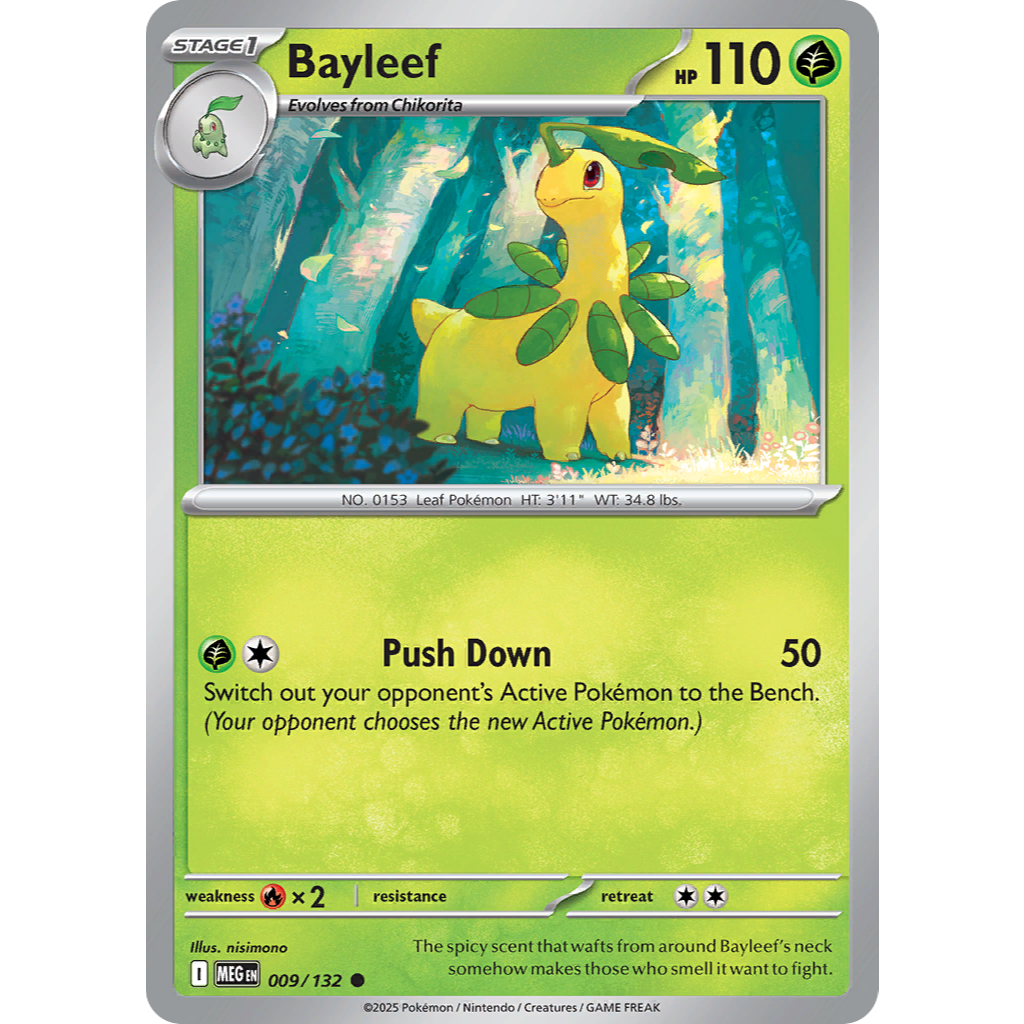 [Pokemon TCG] [Mega Evolution: Mega Evolution] Common RH Bayleef